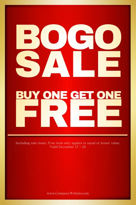 bogo poster|Bogo Sale Poster Images .